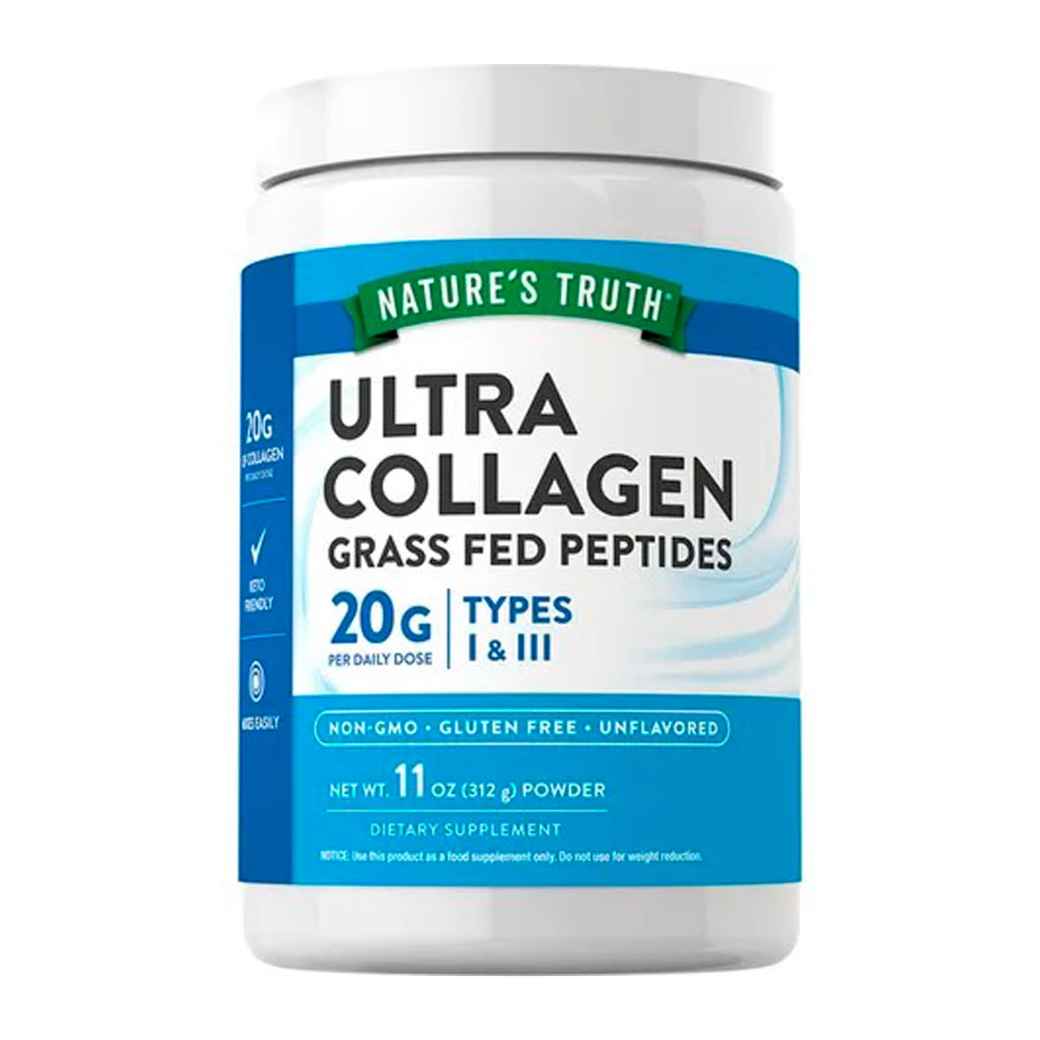 Ultra Colágeno en Polvo 11 Oz (312 G). Nature's Truth