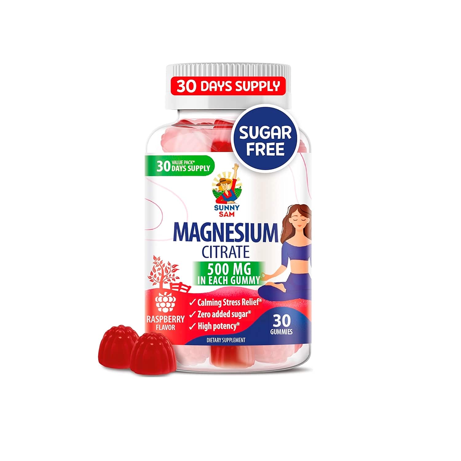 Citrato de Magnesio 500mg Sunny Sam. 30 Gomitas