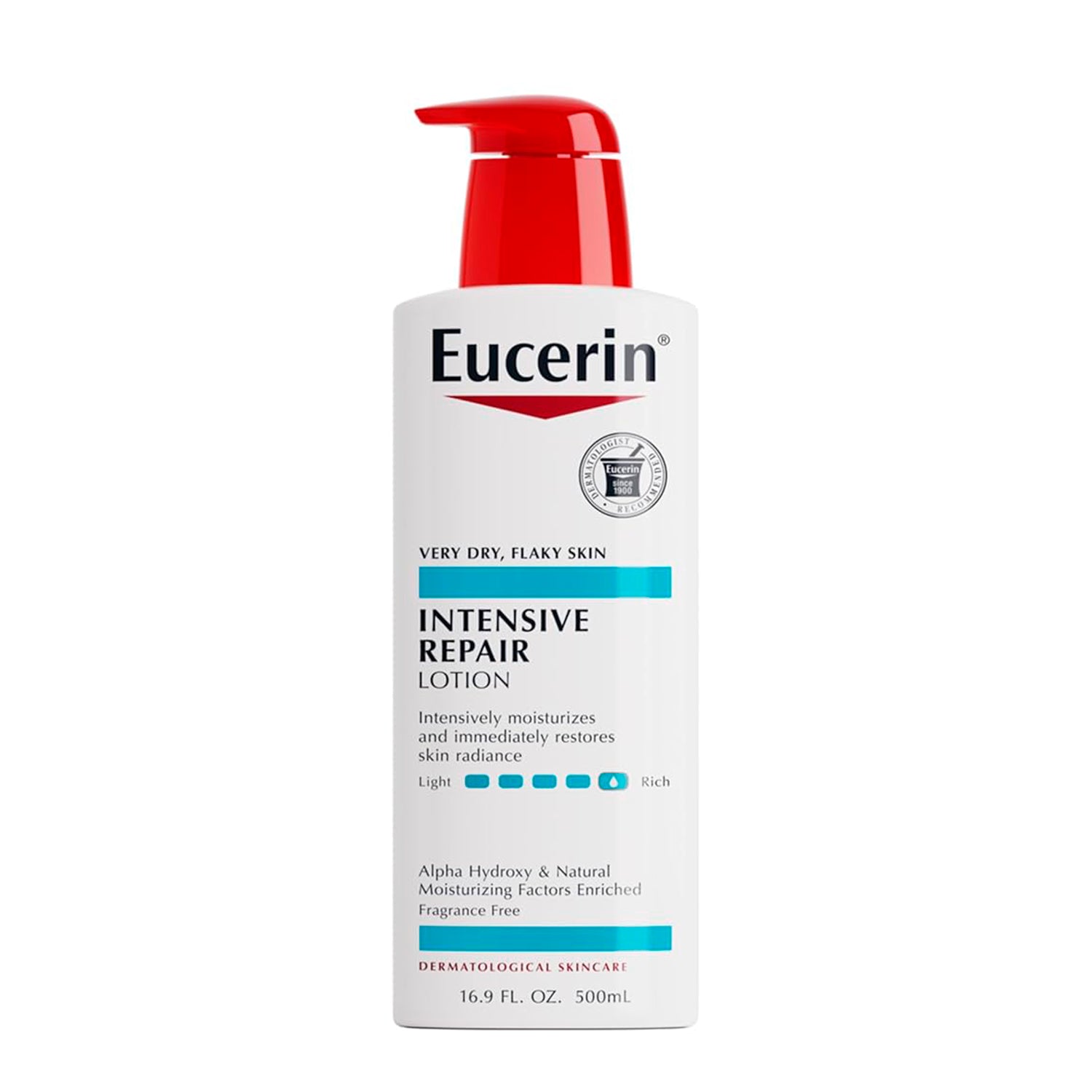 Loción de Reparación Intensiva, Sin Fragancia Eucerin. 500 ml