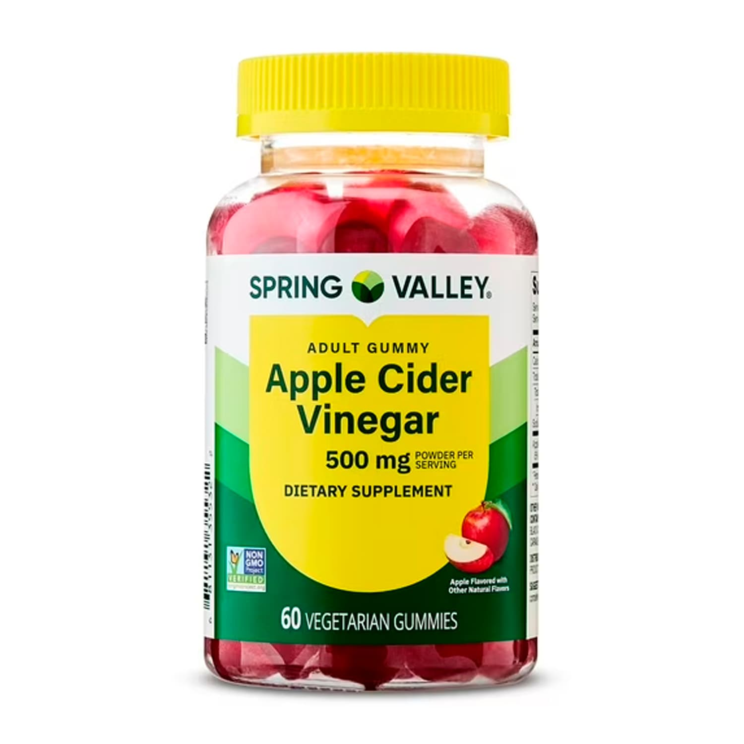 Vinagre de Sidra de Manzana en Gomitas 500 mg Spring Valley. 60 unidades