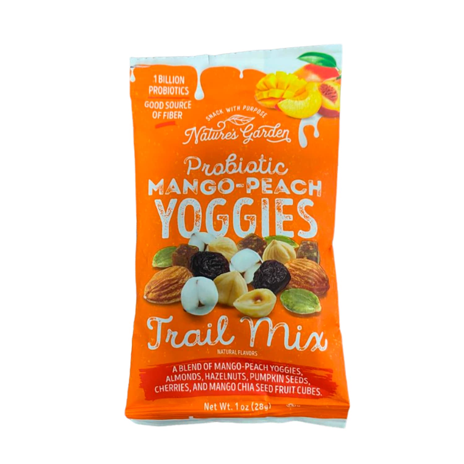 Trail Mix Probiótico Mango Peach Yoggies Nature's Garden 28g