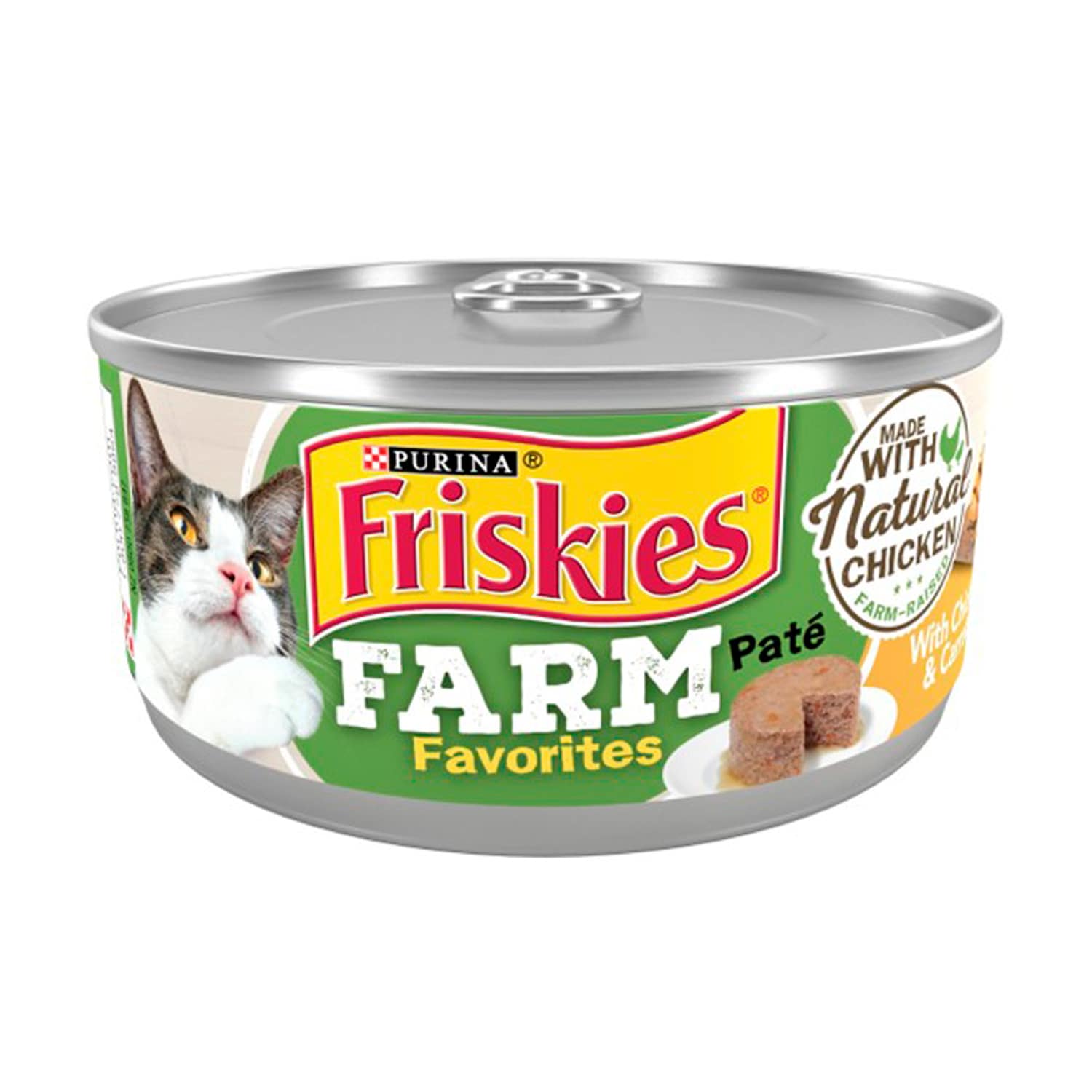 Alimento para Gatos Pate Chiken & Carrots Friskies Purina. 156gr