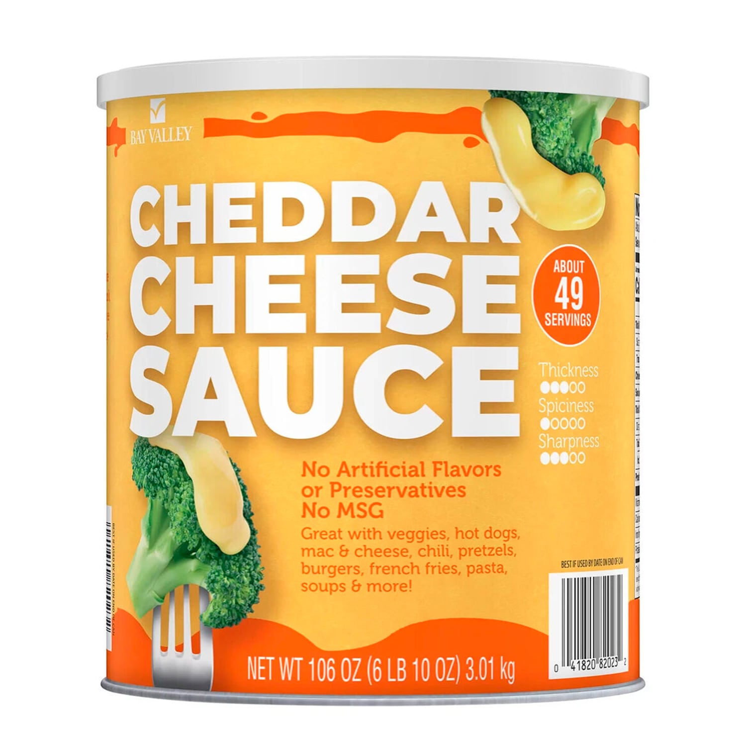 Queso Cheddar Fundido Sauce Bay Valley. 3.01 Kg