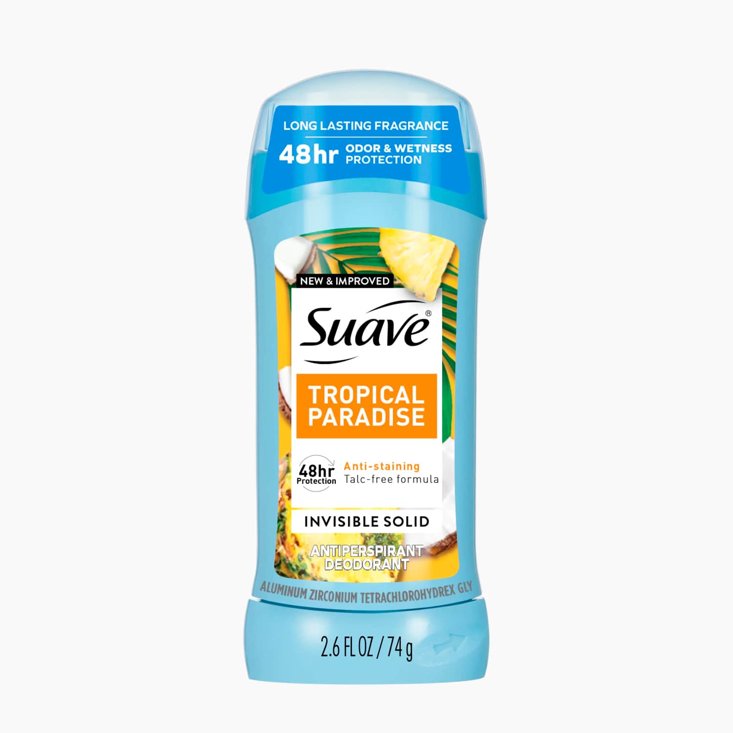 Desodorante en barra Tropical Paradise Suave. 74 gr