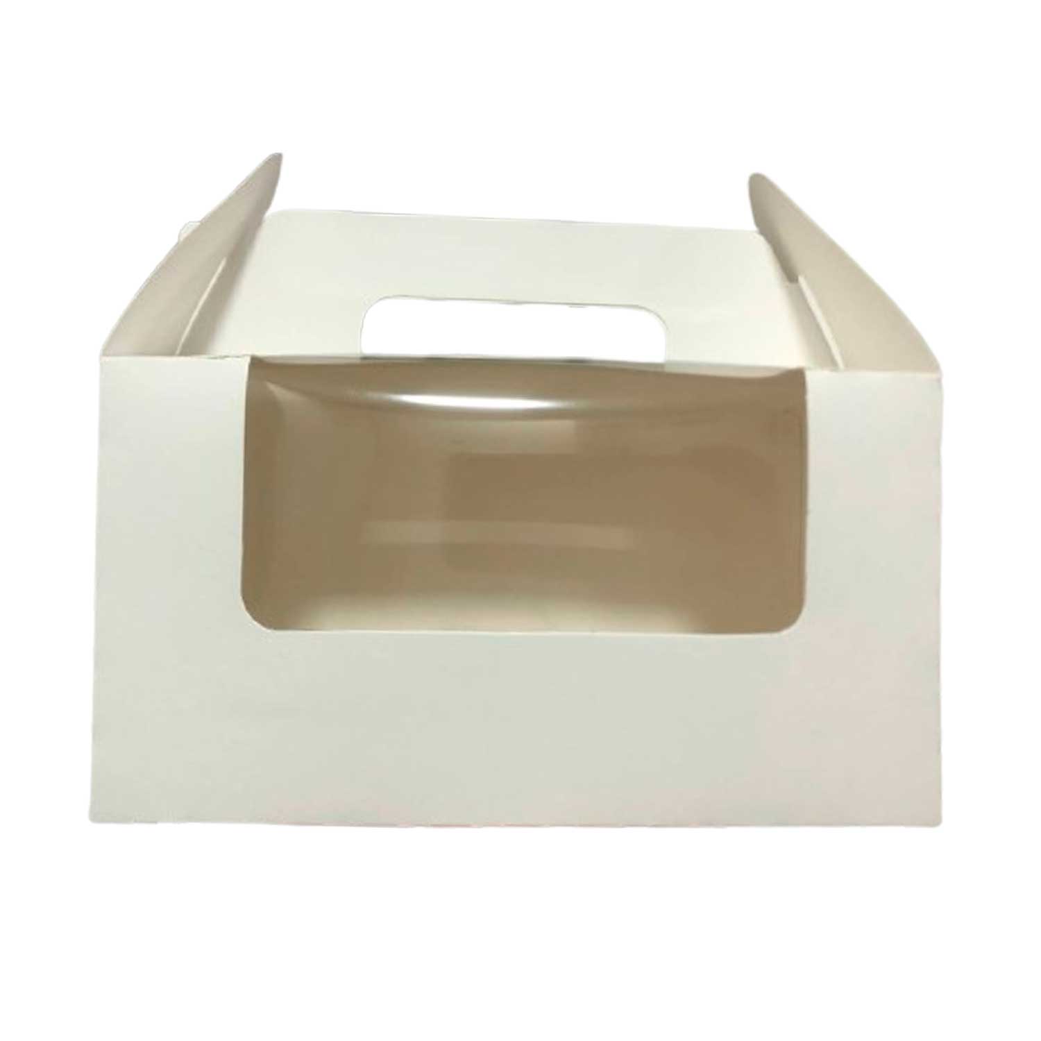 Caja Lonchera Blanca con Visor