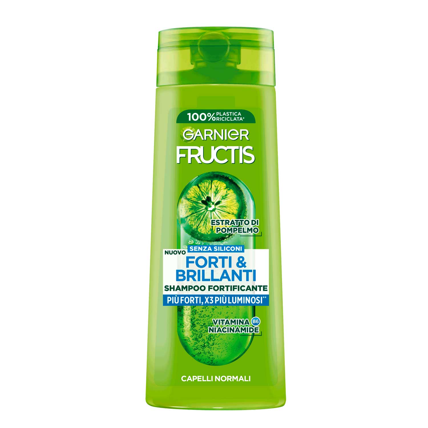 Shampoo Garnier con Vitamina B6 y Niacinamida. 250 ml