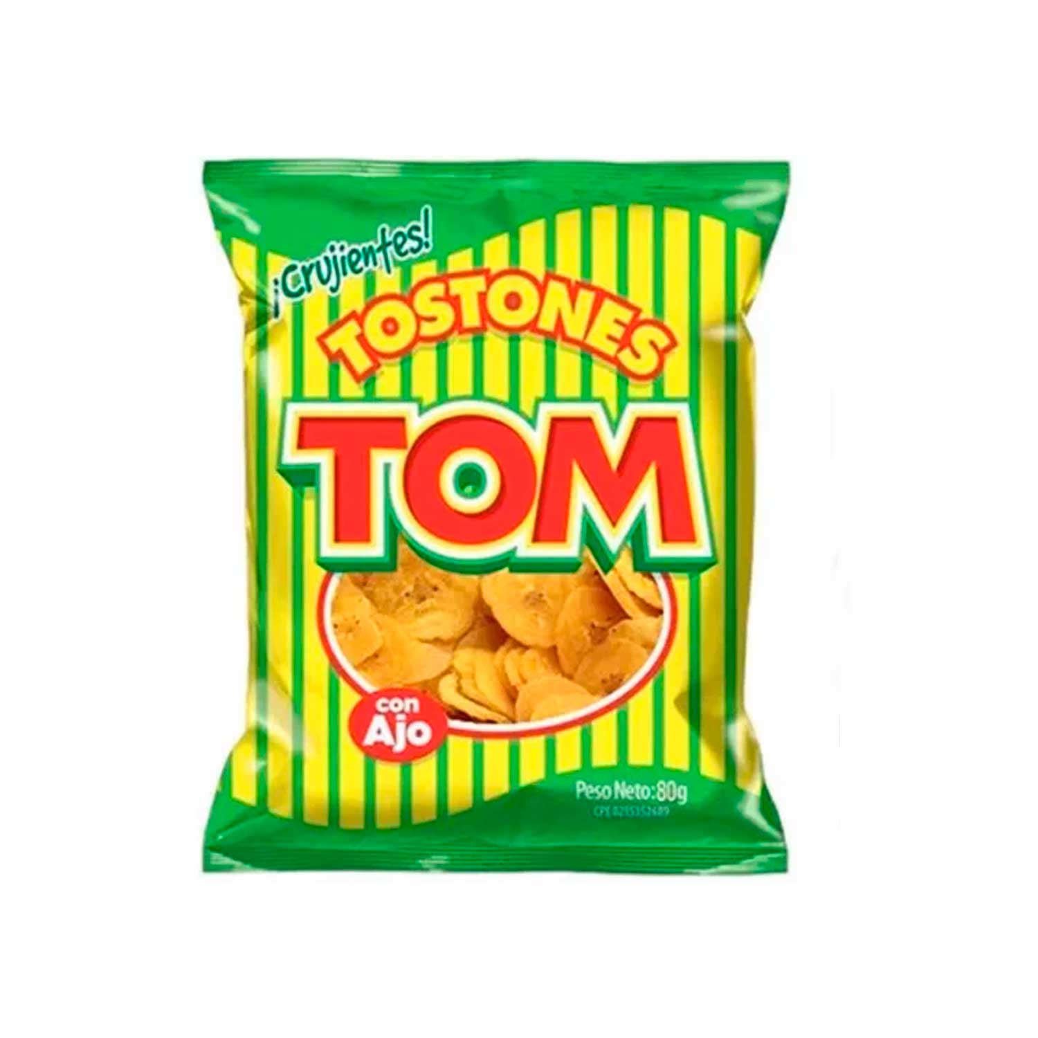 Tostones TOM con Ajo. 80 g