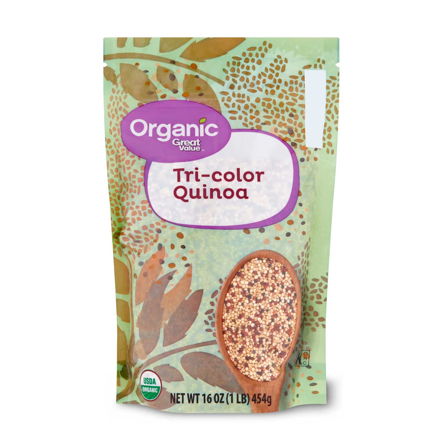 Quinoa Tricolor Orgánica Great Value. 454 gr