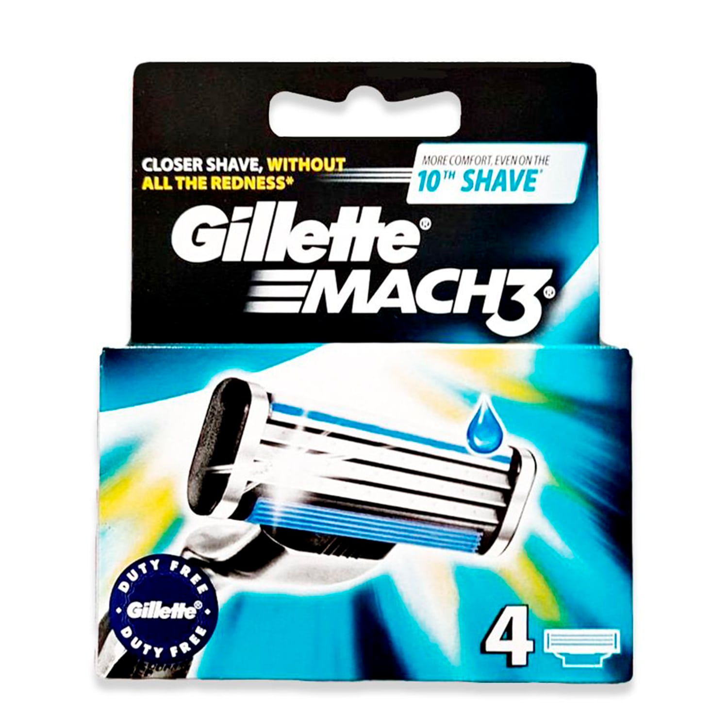 Repuesto de Afeitadora Gillette Mach 3. 4 unidades