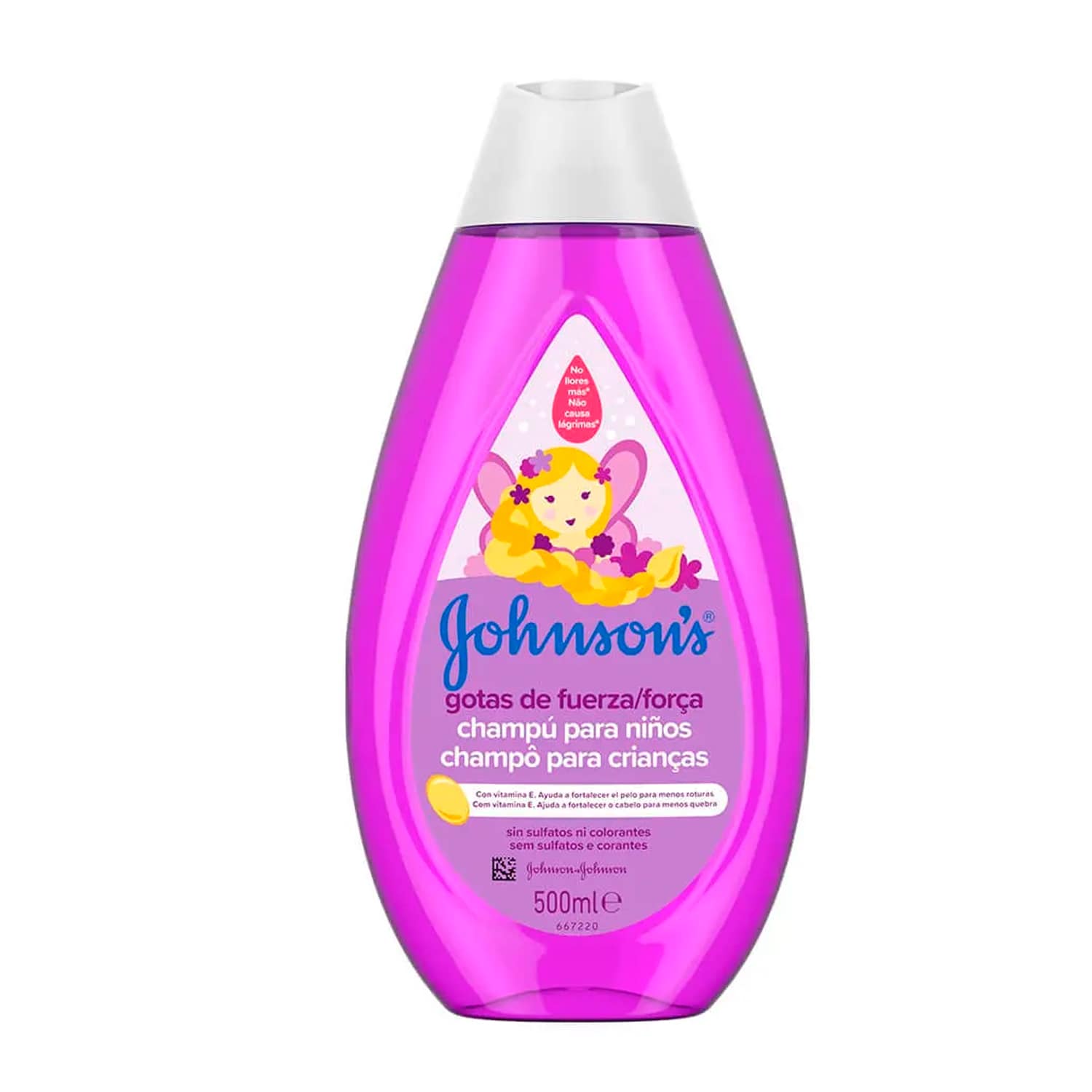 Shampoo Johnson's gotas de fuerza. 500 ml