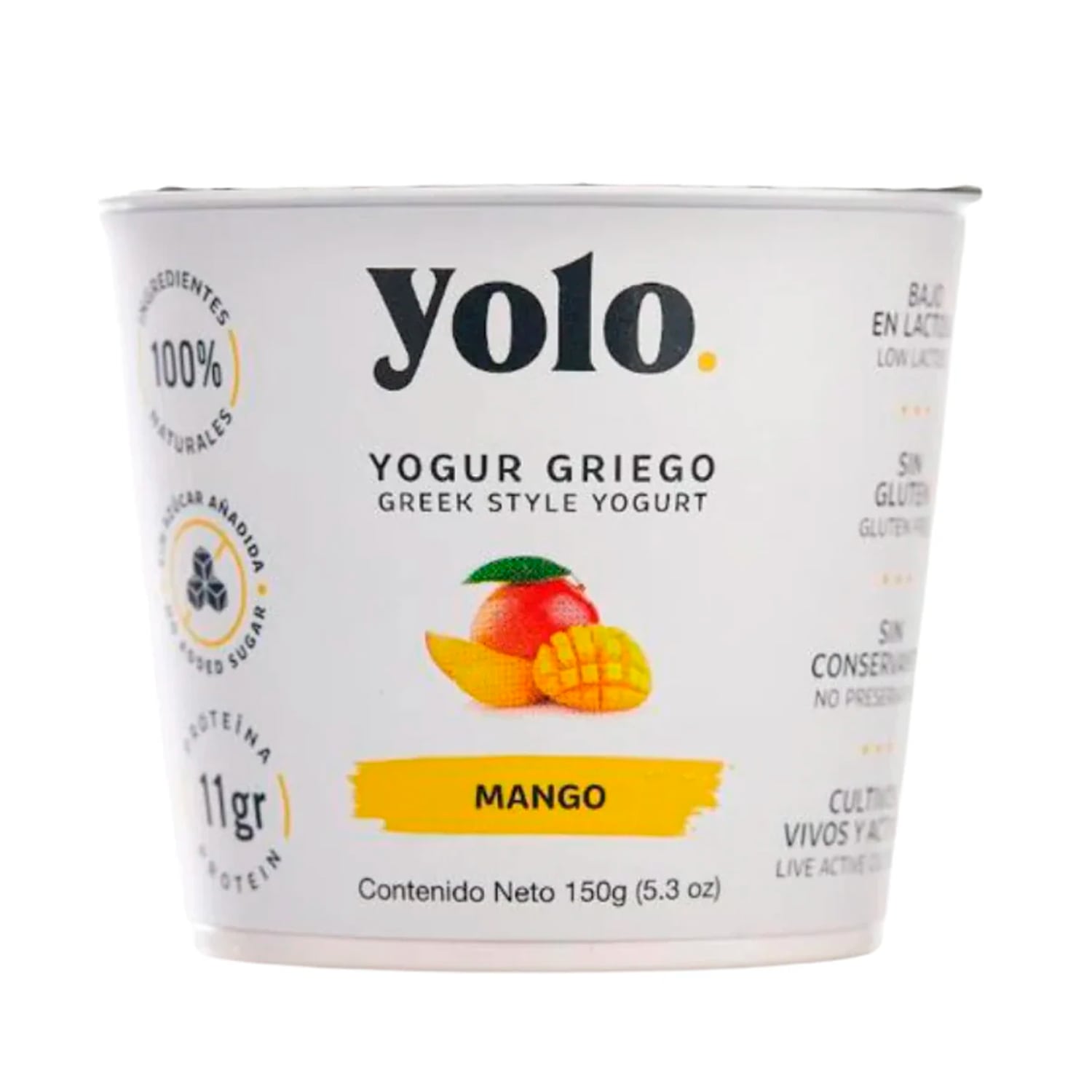 Yogurt Griego Yolo Mango. 150g