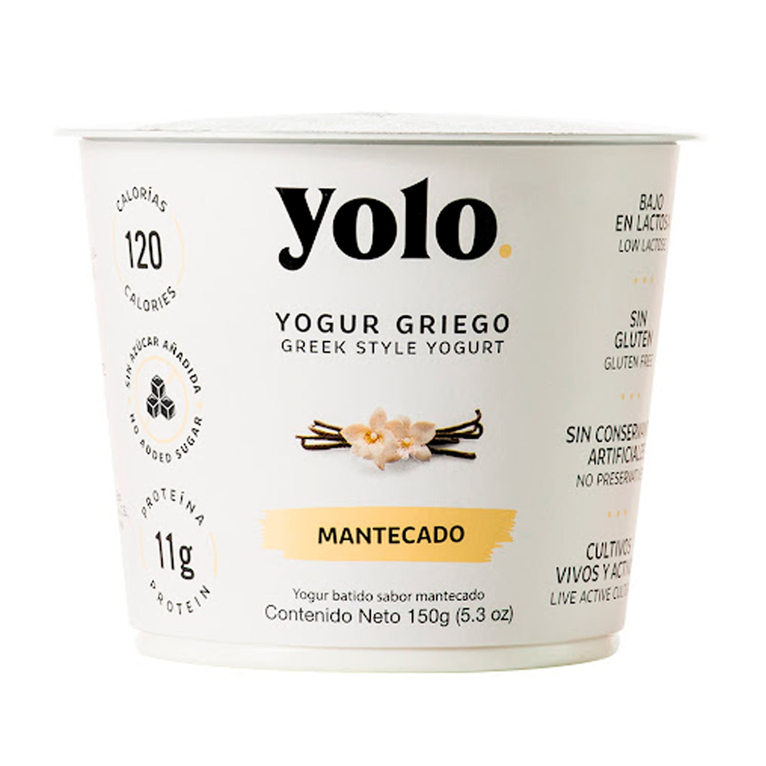 Yogurt Griego Yolo Mantecado. 150gr