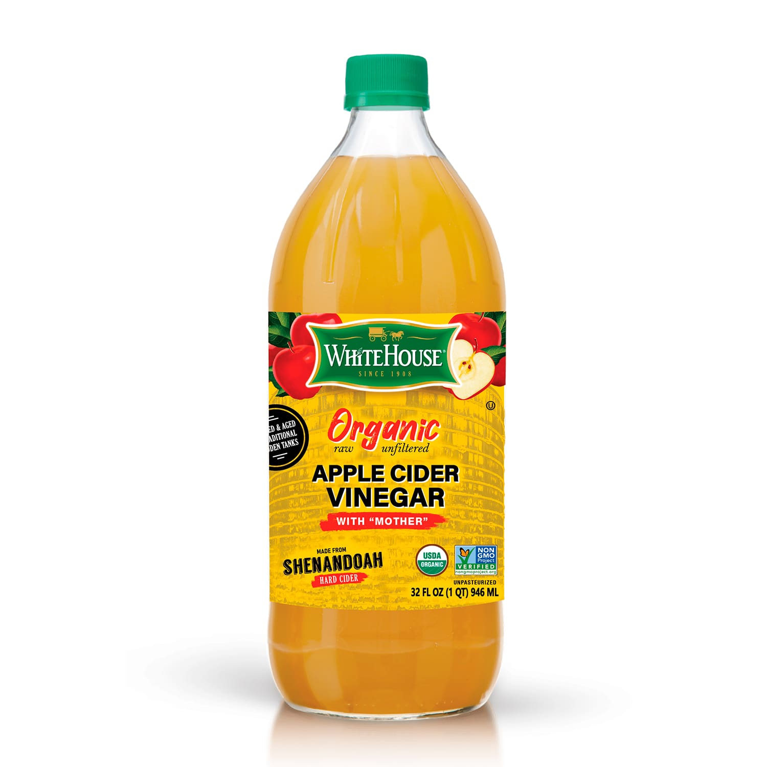 Vinagre de Sidra de Manzana con la Madre Orgánico White House. 946 ml