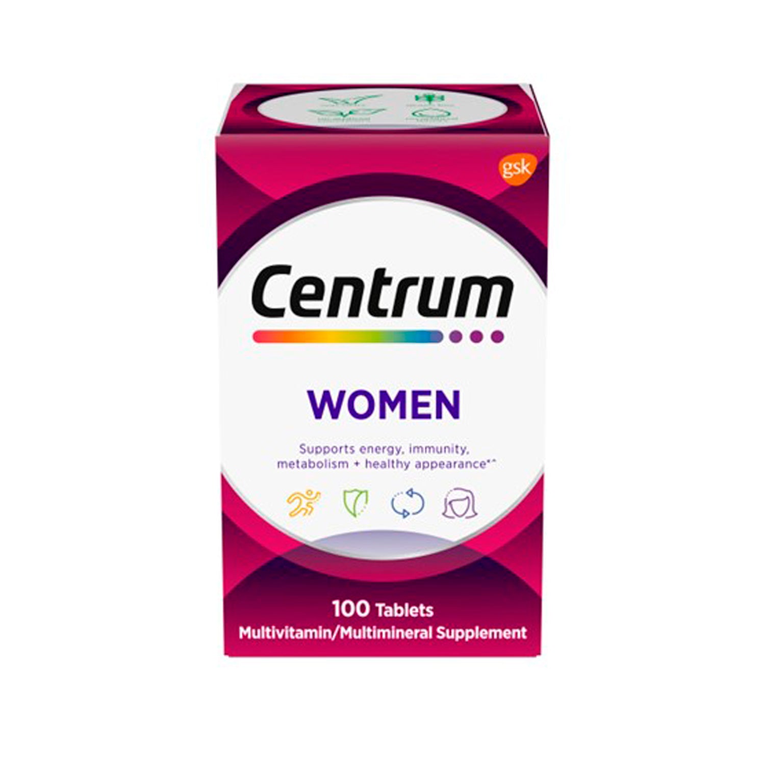 Centrum Multivitamínico Mujer 100 Tabletas