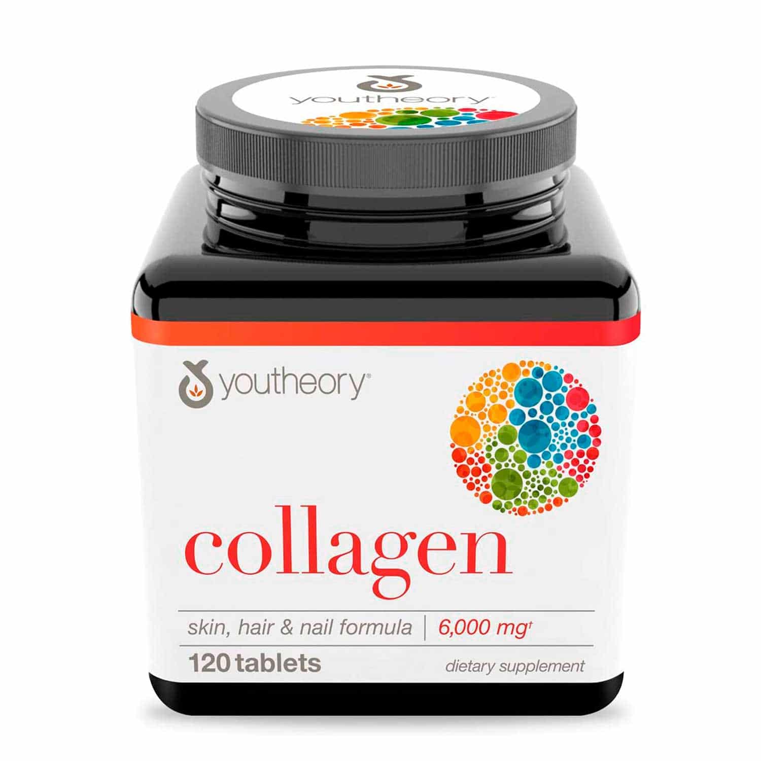 Colageno Hidrolizado Youtheory 6000 mg+ 90 mg Vitamina C. 120 tabs