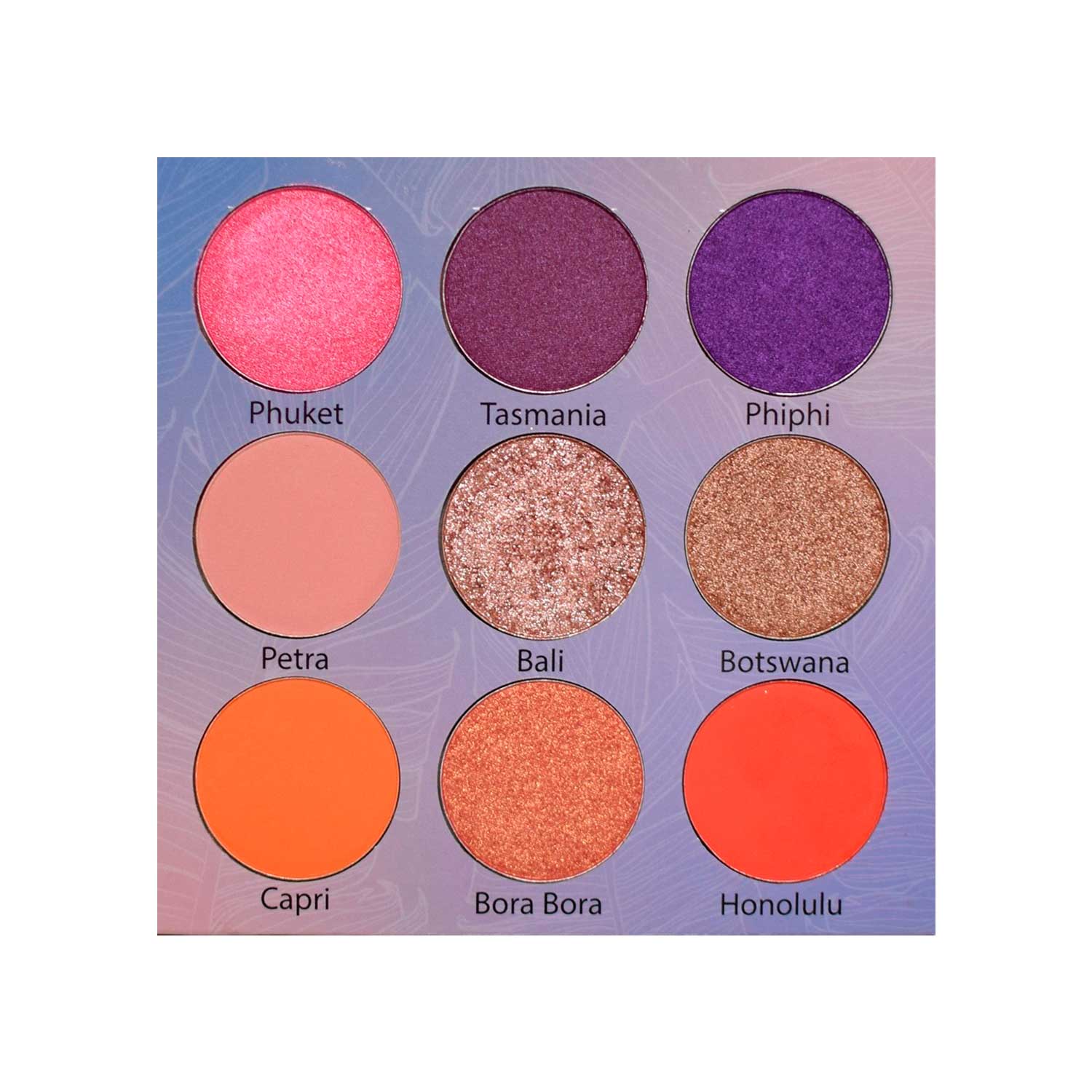 Paleta de Sombras Paradise Atenea. 9 Tonos