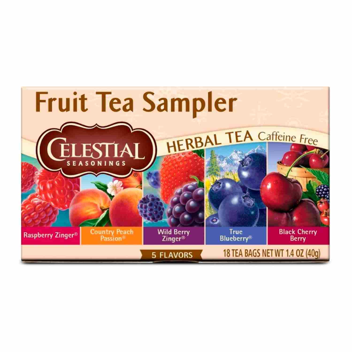 Té de Frutas Celestial 5 sabores-18 sabores