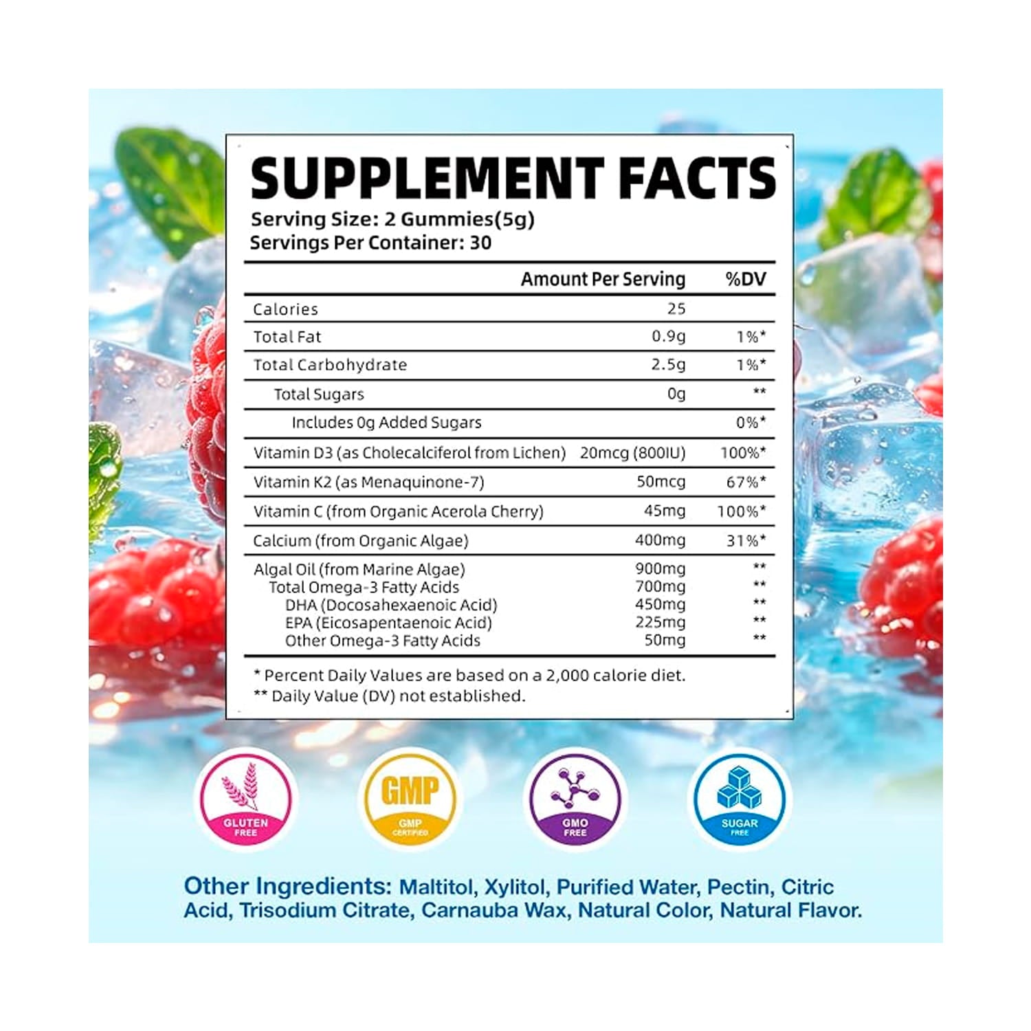 Omega 3 para niños Yuulai. 60 gomitas