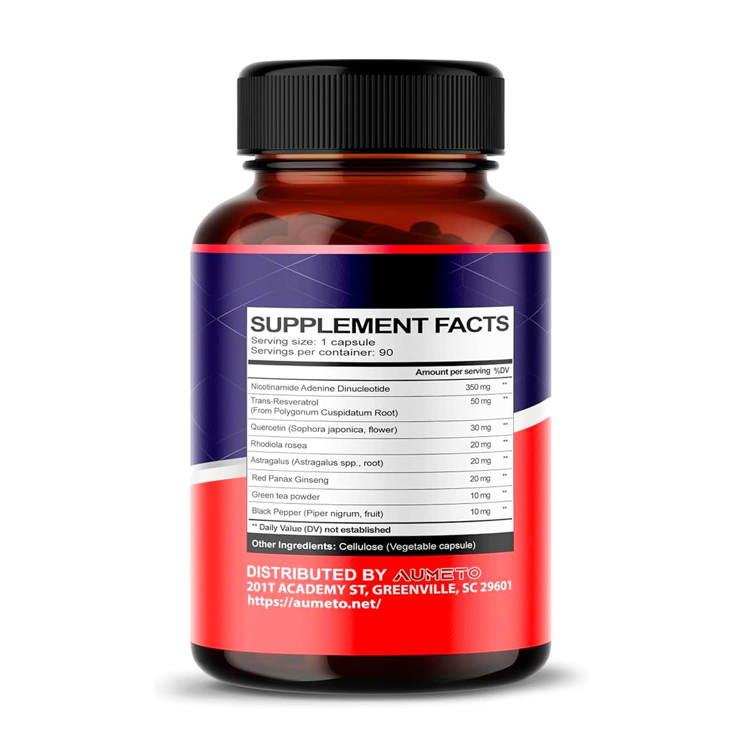 NAD+ Resveratrol Aumeto 350mg. 90 Caps