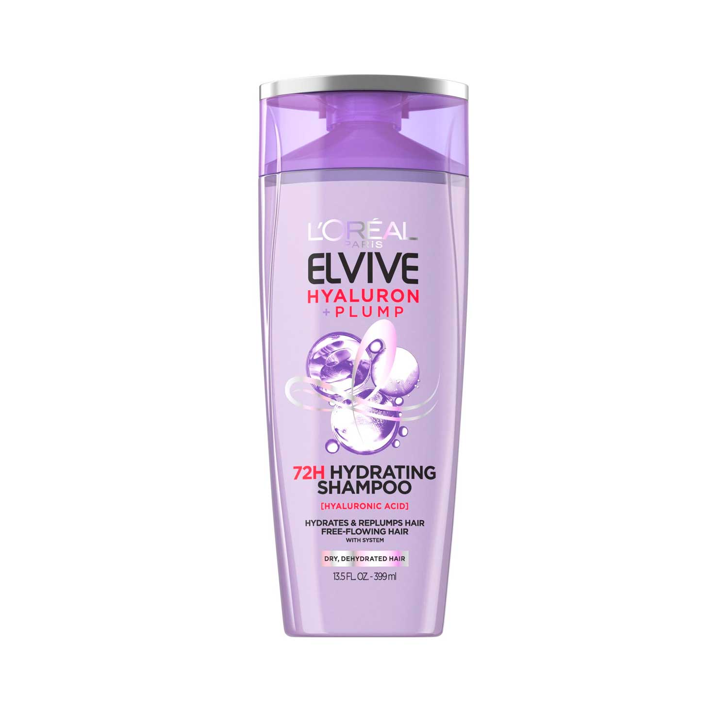 Shampoo Elvive Hyaluron Plump 72H de Hidratación. 399 ml