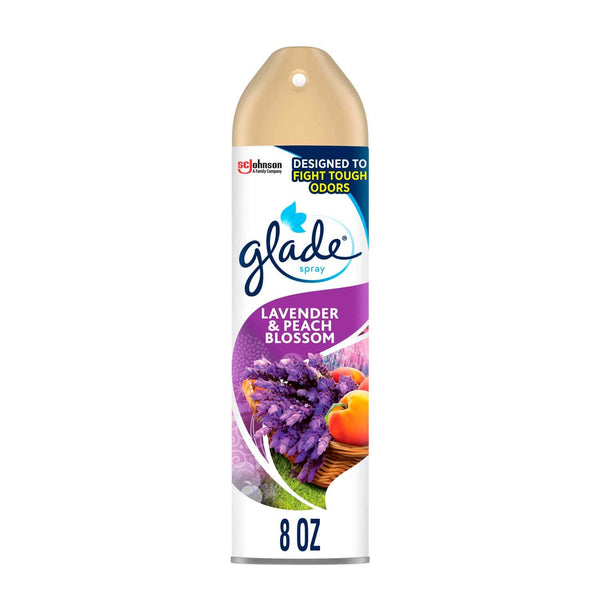 Ambientador en Spray Glade Lavanda y Durazno. 227 G