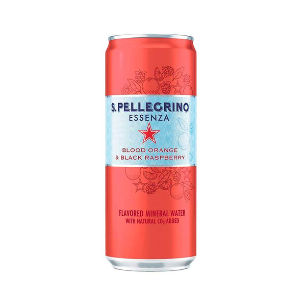Agua Gasificada Saborizada Naranja y Frambuesa S. Pellegrino. 330 ml