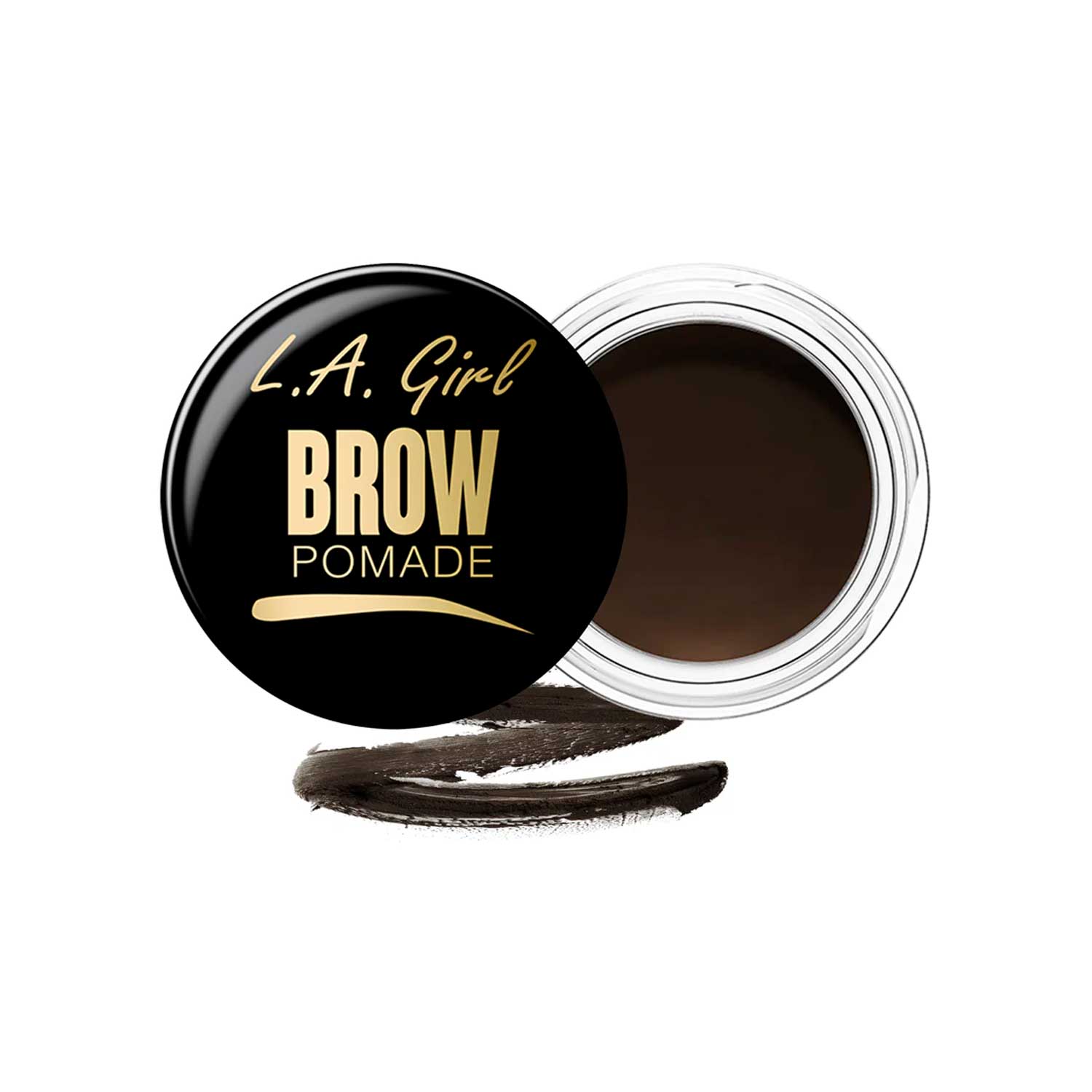 Pomada para Cejas a Prueba de Agua L.A Girl. Tono 366 Soft Black