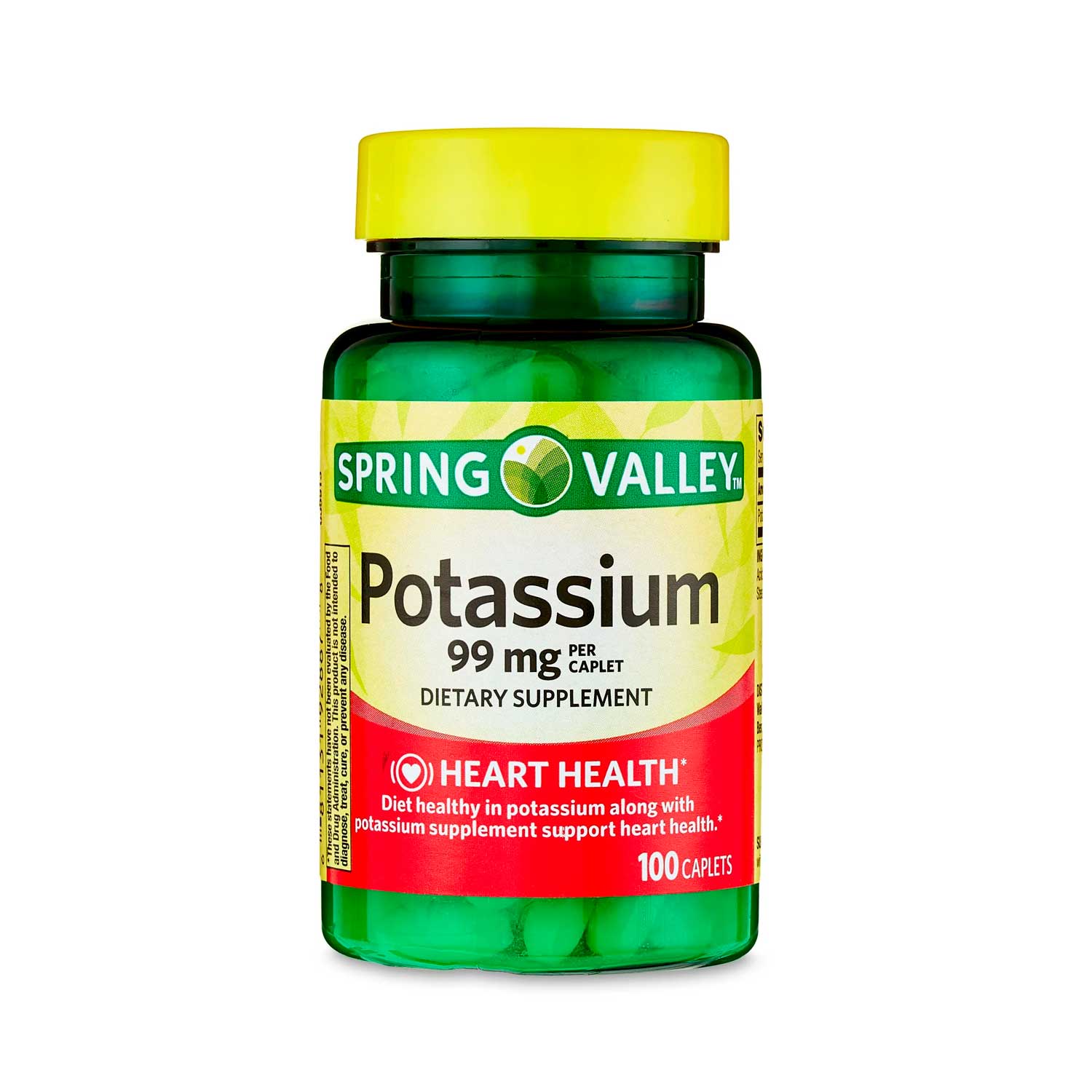 Potasio Spring Valley 99 mg. 100 tabs