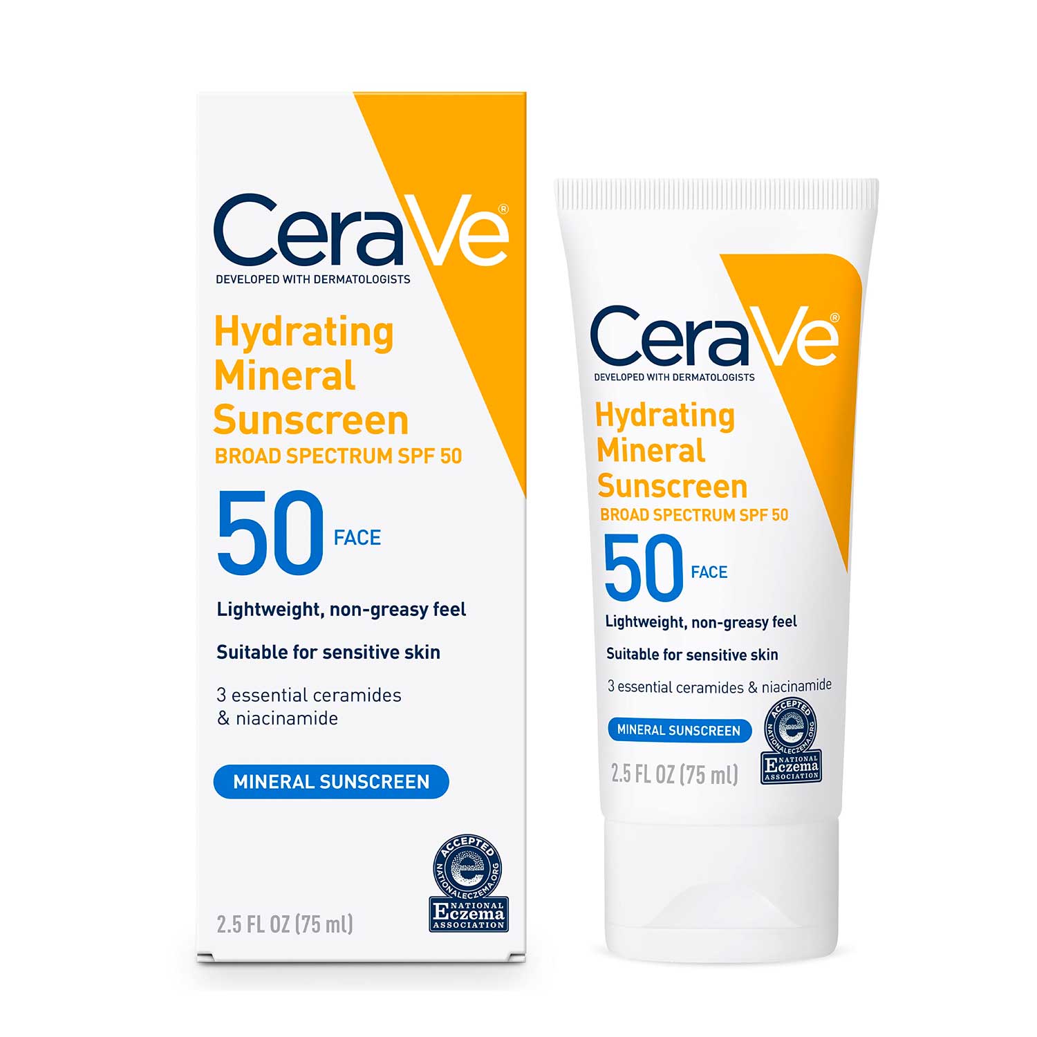 Protector Solar Mineral Hidratante SPF 50 CeraVe. 75 ml