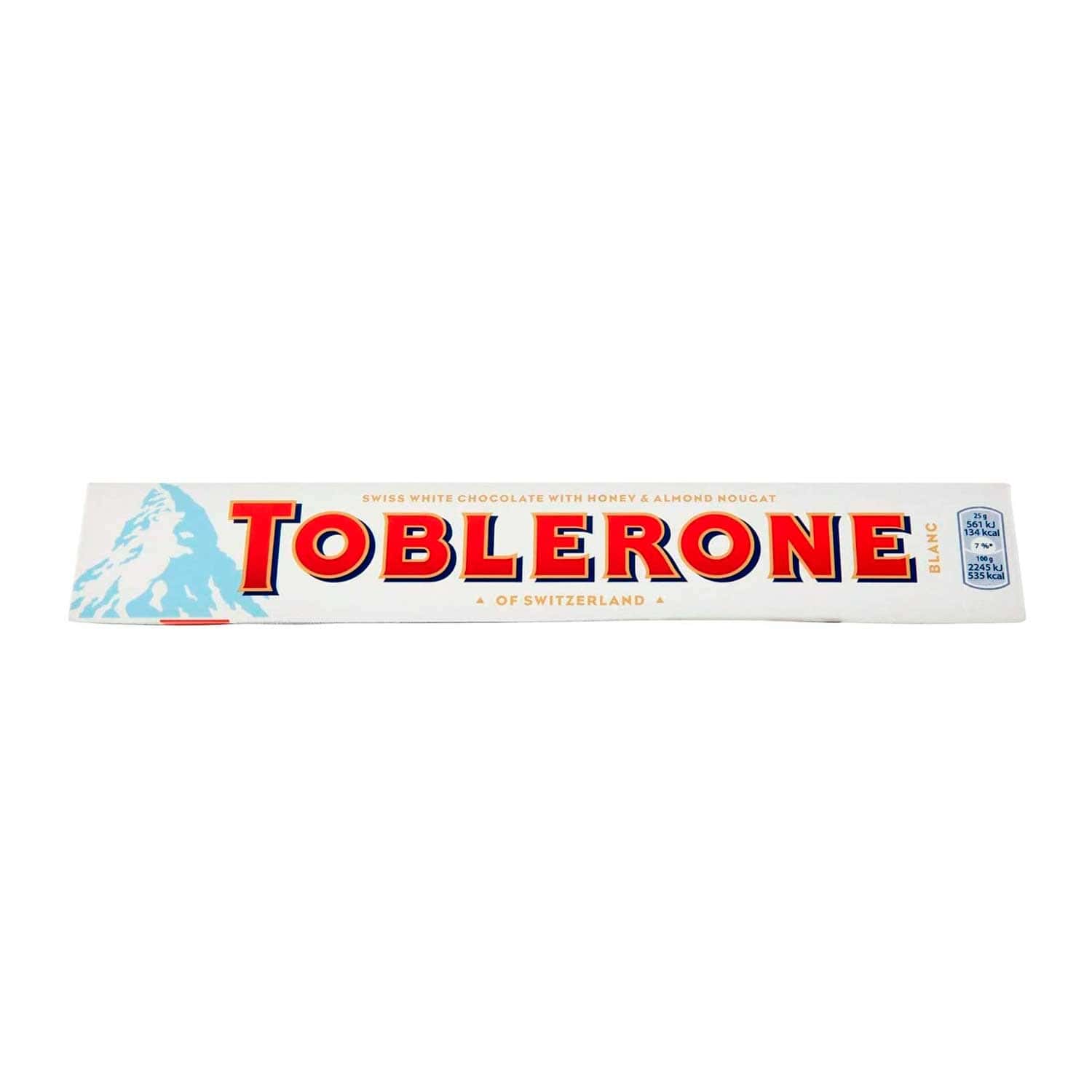 Chocolate Blanco Toblerone. 100 g