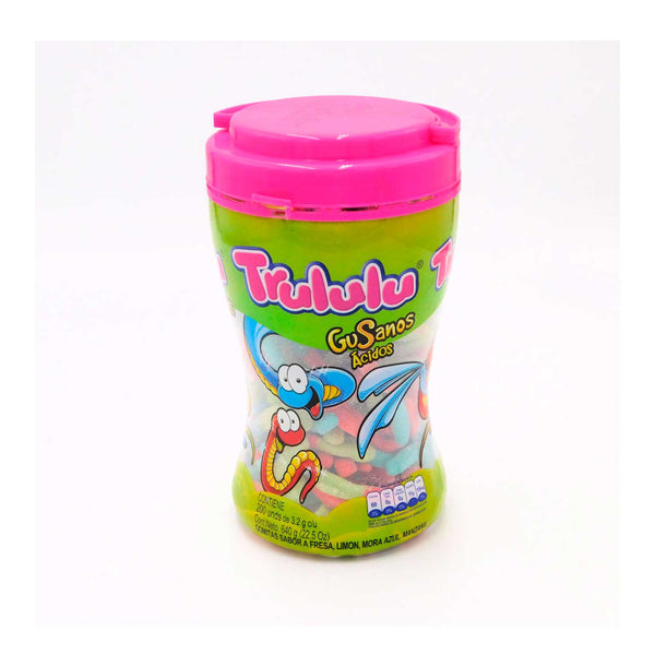 Envase de Gomitas de Gusanos Trululu. 640 g