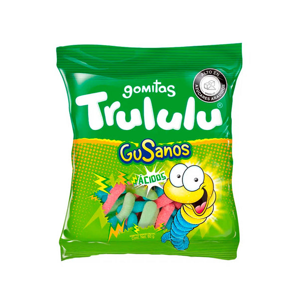 Gomitas de Gusanos Ácidos Trululu. 80 g