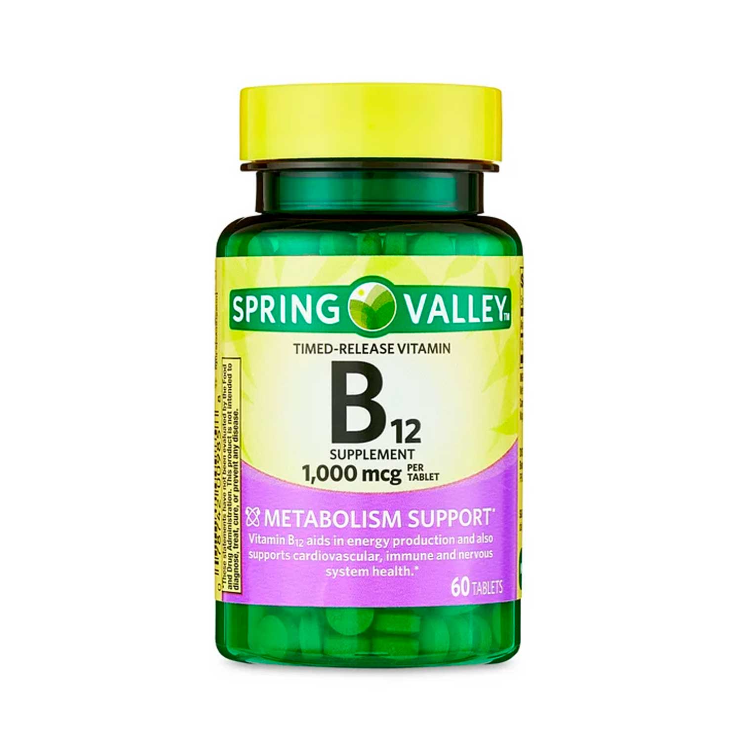 Vitamina B12 1000 mcg. 60 tabs Spring Valley