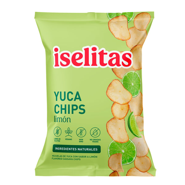 Iselitas Yuca Chips Con Limón. 180gr