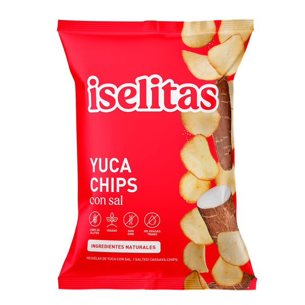 Iselitas Yuca Chips Con Sal. 180gr