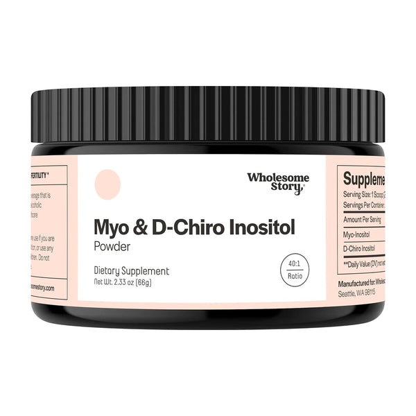 Myo & D-Chiro Inositol en polvo. Wholesome Story. 2050 mg. 61.5 gr
