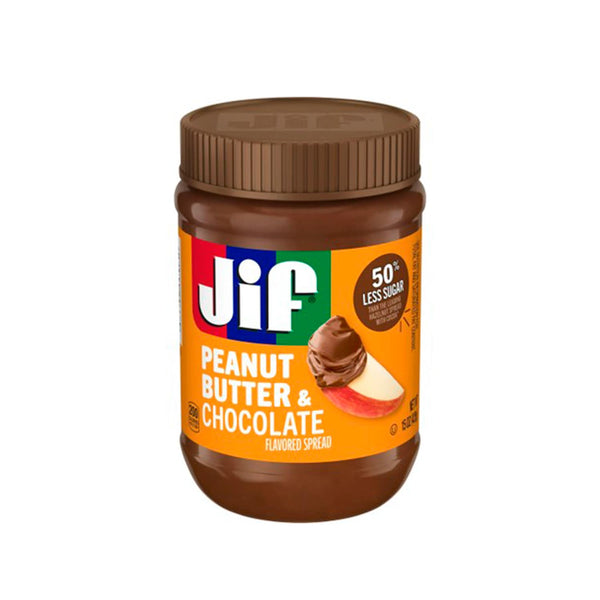 Mantequilla de mani con chocolate JIF 425 gr