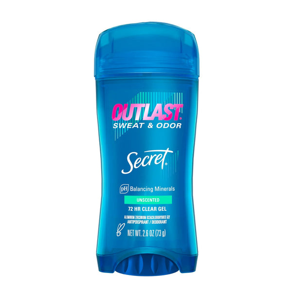 Desodorante Secret en Gel Sin Fragancia. 73 g