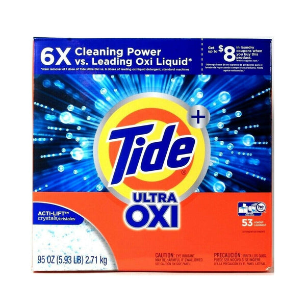 Jabón en Polvo para Lavar Tide Ultra OXI 2.71 kg