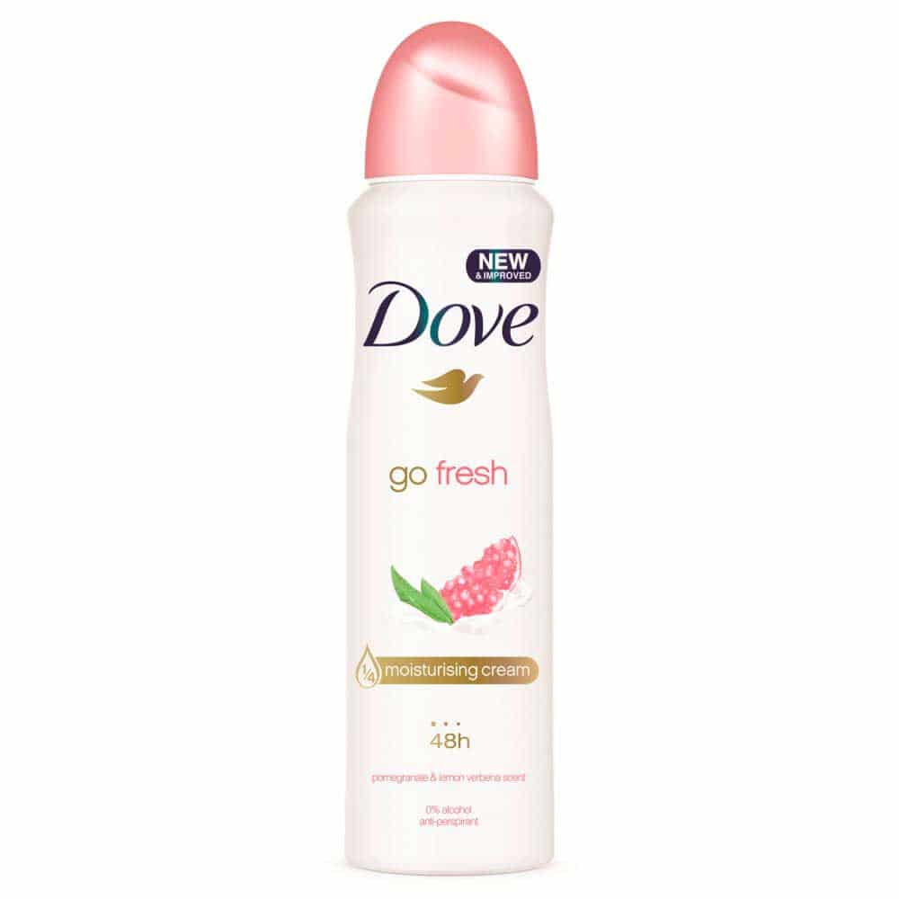 Desodorante en Spray Dove Go Fresh Granadina y Limón. 150 ml
