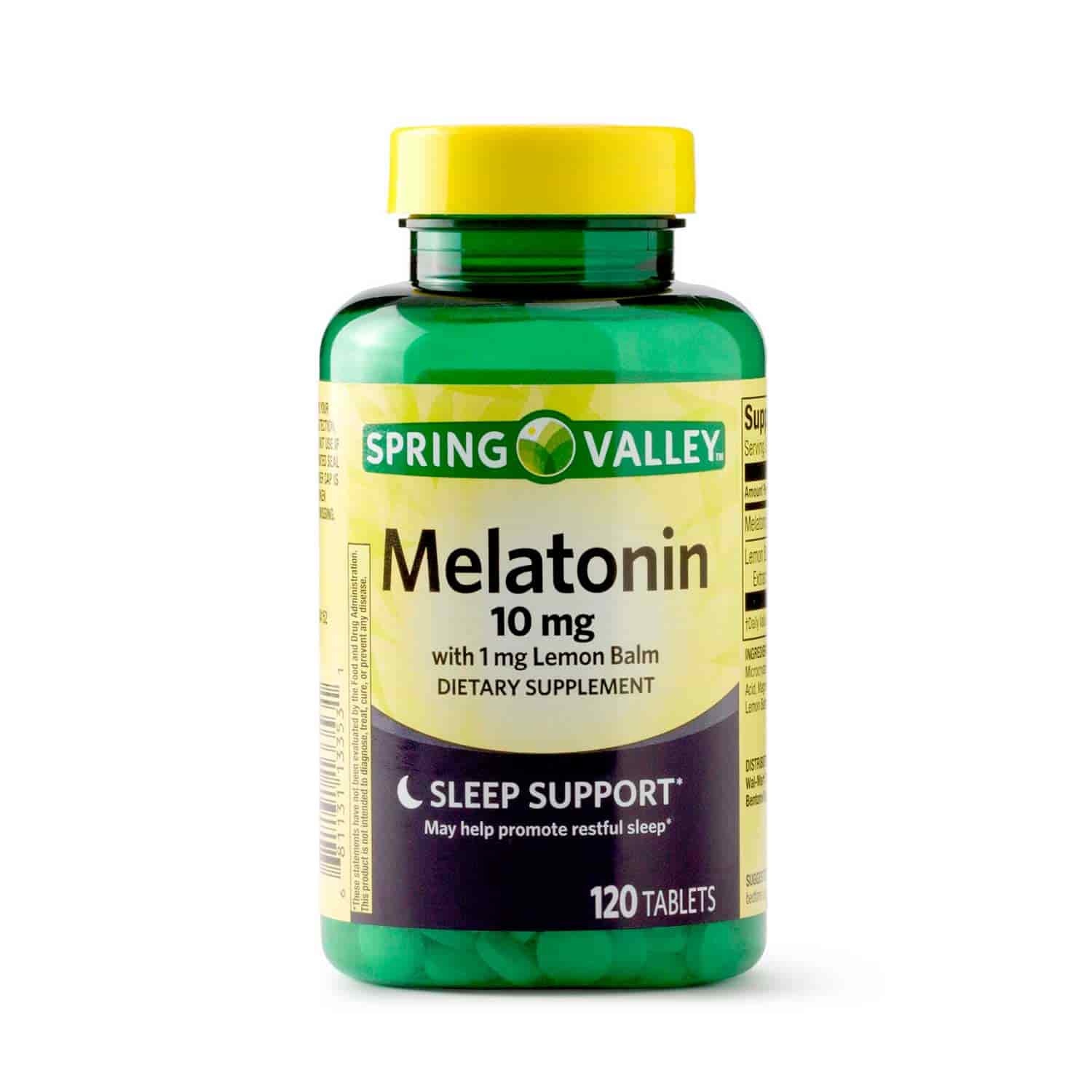 Melatonina Spring Valley. 10 mg. 120 tabs.
