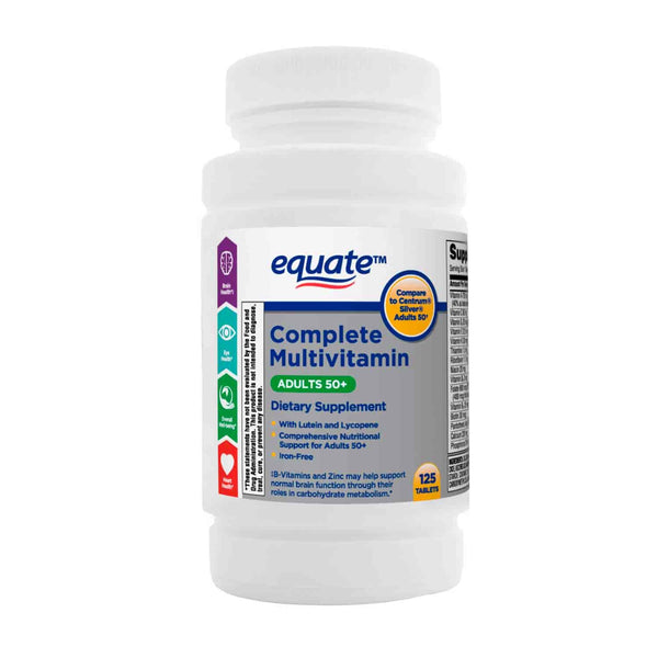 Multivitamínico +50 años, Equate. 125 tabs