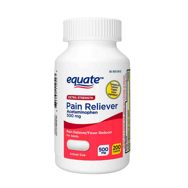 Acetaminofen Equate. 500 mg. 200 Tabs