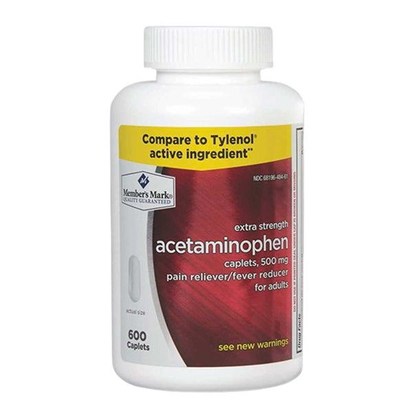 Acetaminofen Member's Mark. 500 mg. 600 Tabs
