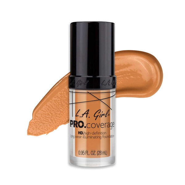 Base PRO.Coverage HD L.A Girl Tono 645 Nude Beige. 28 ml