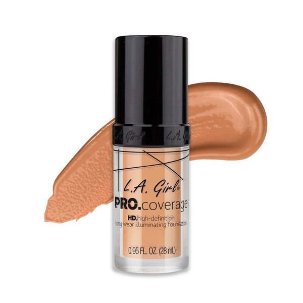 Base PRO.Coverage HD L.A Girl Tono 644 Natural. 28 ml