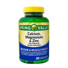 Calcio+Magnesio+Zinc+Vitamina D3, Spring Valley. 250 Tabs