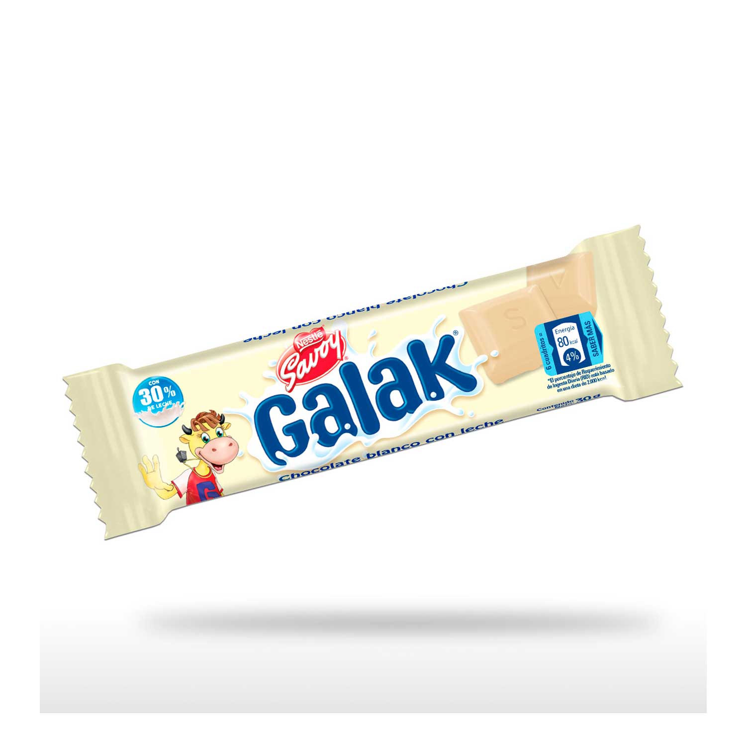 Chocolate Blanco Galak Savoy. 30 gr