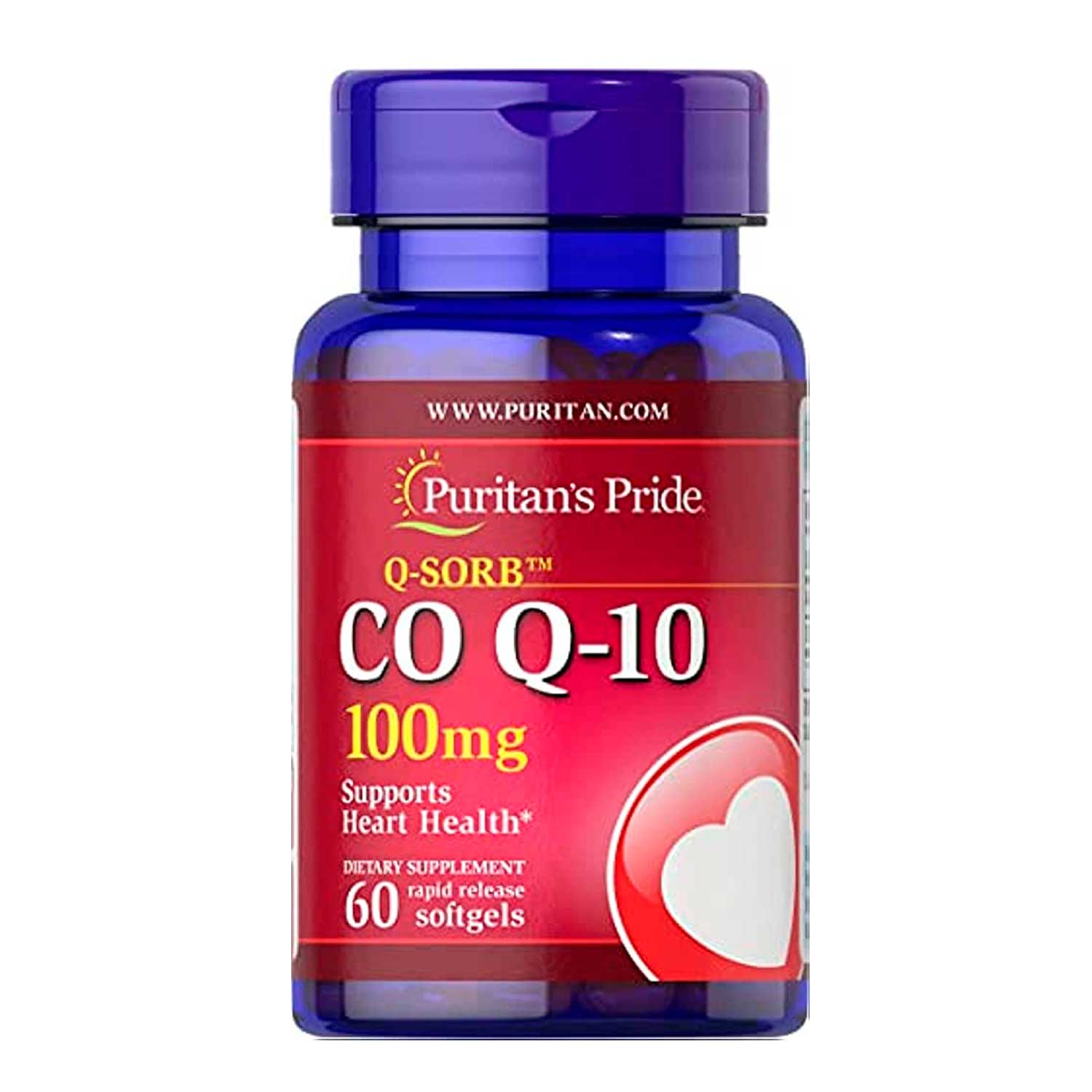 Suplemento CoQ10 Puritan's Pride. 100 mg. 60 cáps