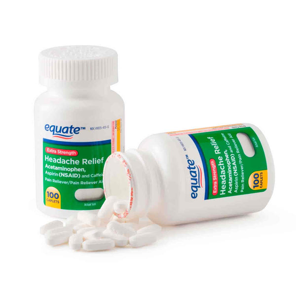 Excedrin Generico. Equate 565 mg. 100 tabs.
